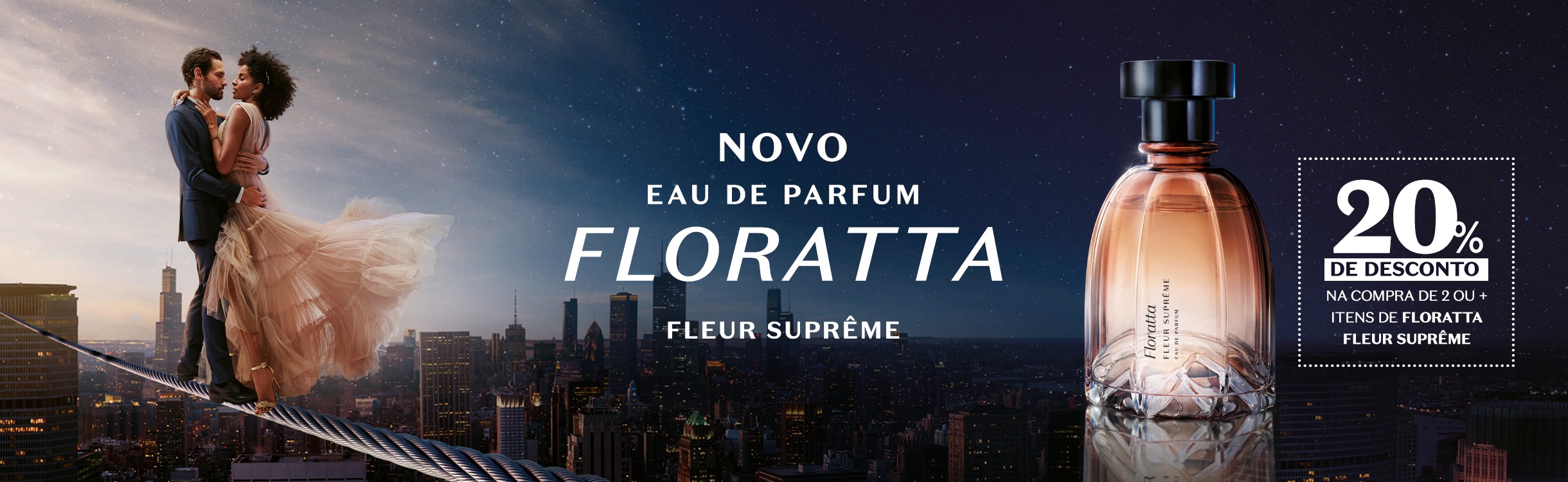 Floratta Fleur Suprême Eau de Parfum. Aproveite 20% de desconto na compra de dois ou mais itens!