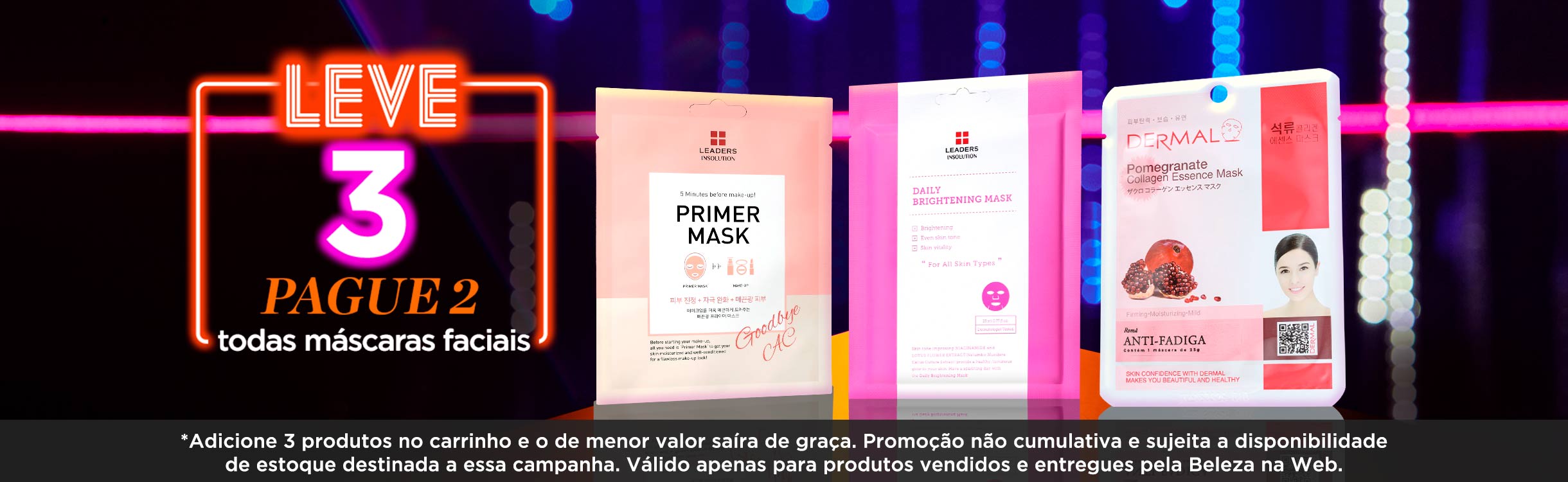 Leve 3 Pague 2 | Máscaras Faciais