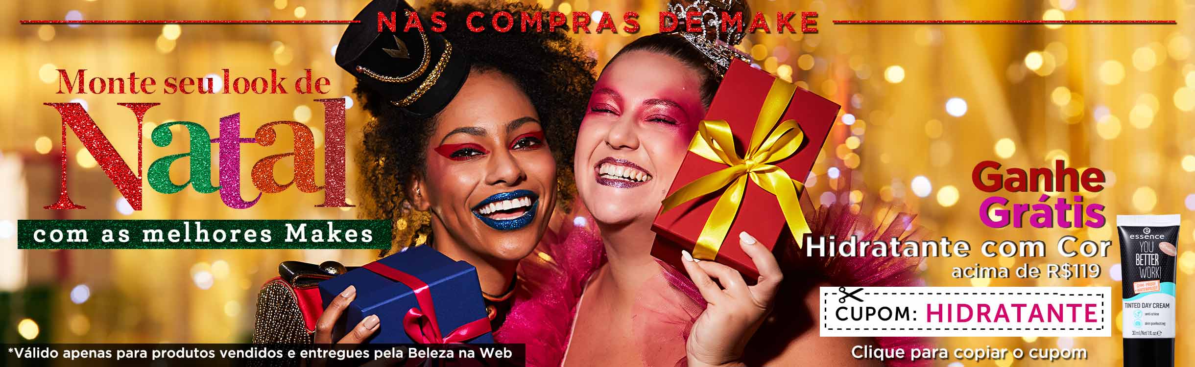 Maquiagem para Presente de Natal