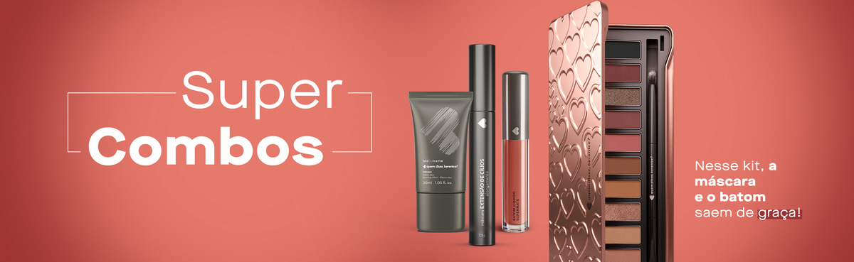 Kit Máscara Big Bang + Tchau Pelinhas + Batom Líquido Supermate