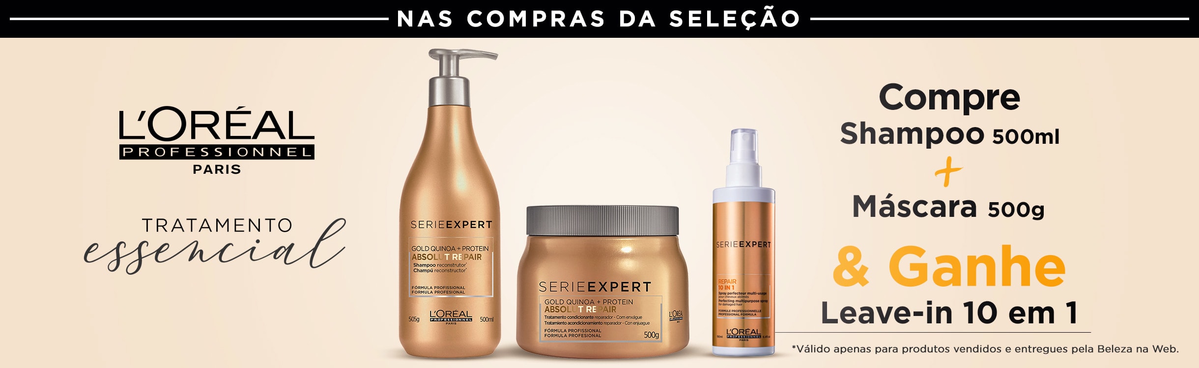 Compre Shampoo + Máscara da sua linha favorita e ganhe full size