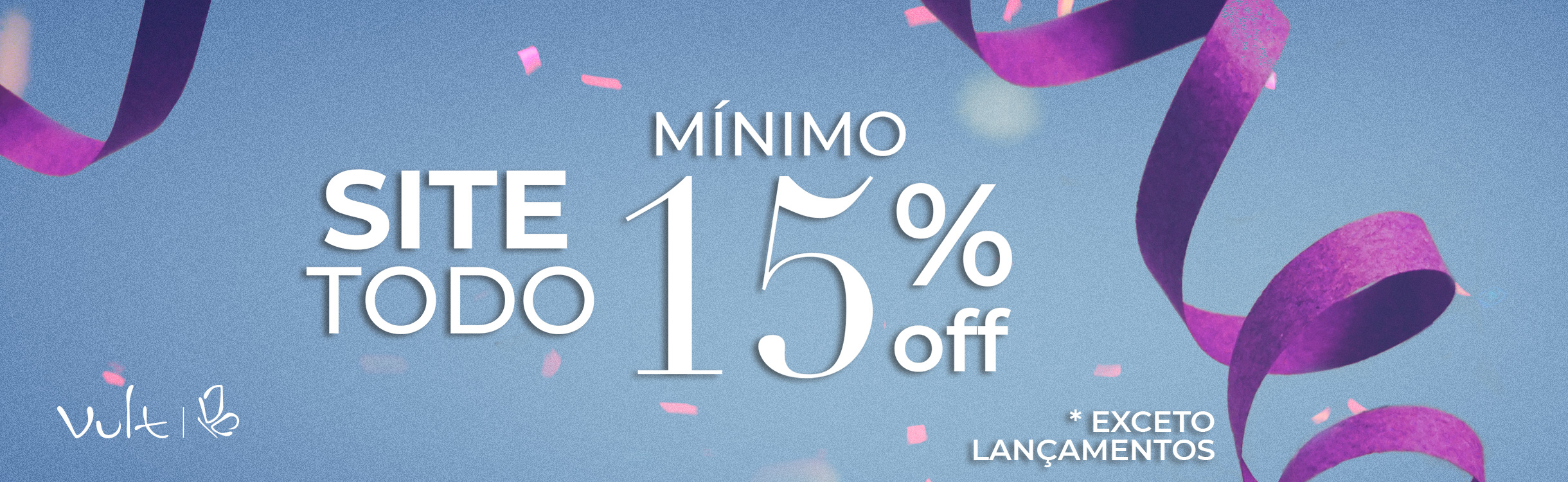 Site todo com no mínimo 15%OFF
