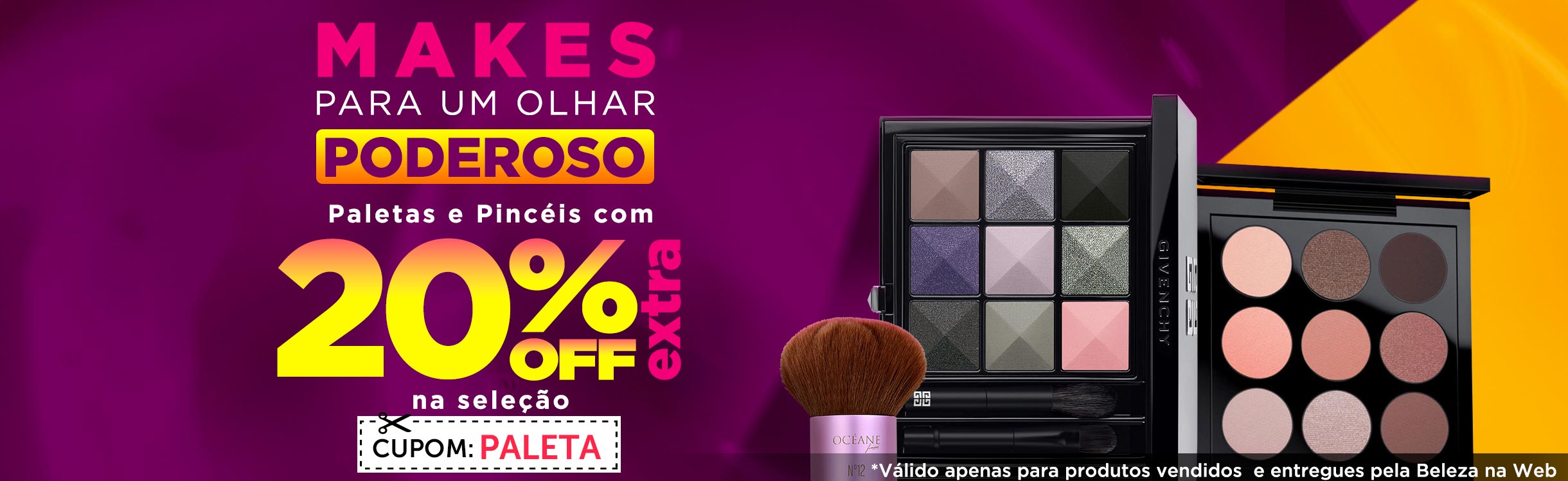 Paletas e Pincéis para Makes Incríveis