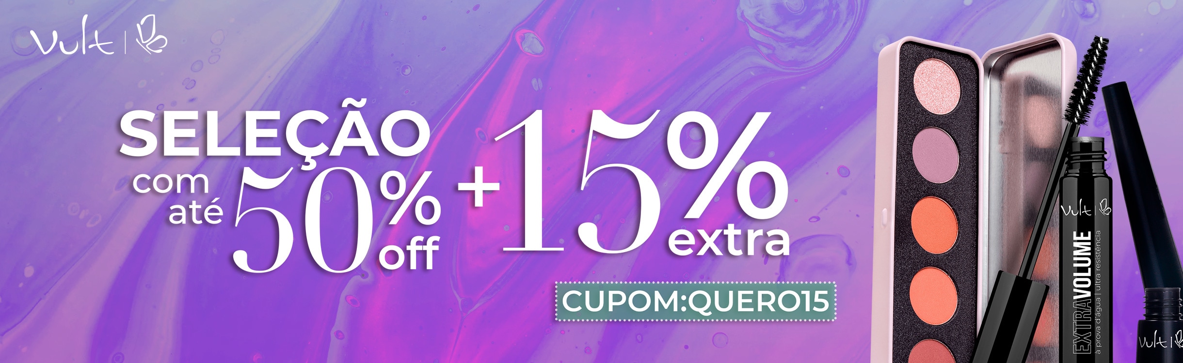 Ganhe 15% Extra nas suas compras