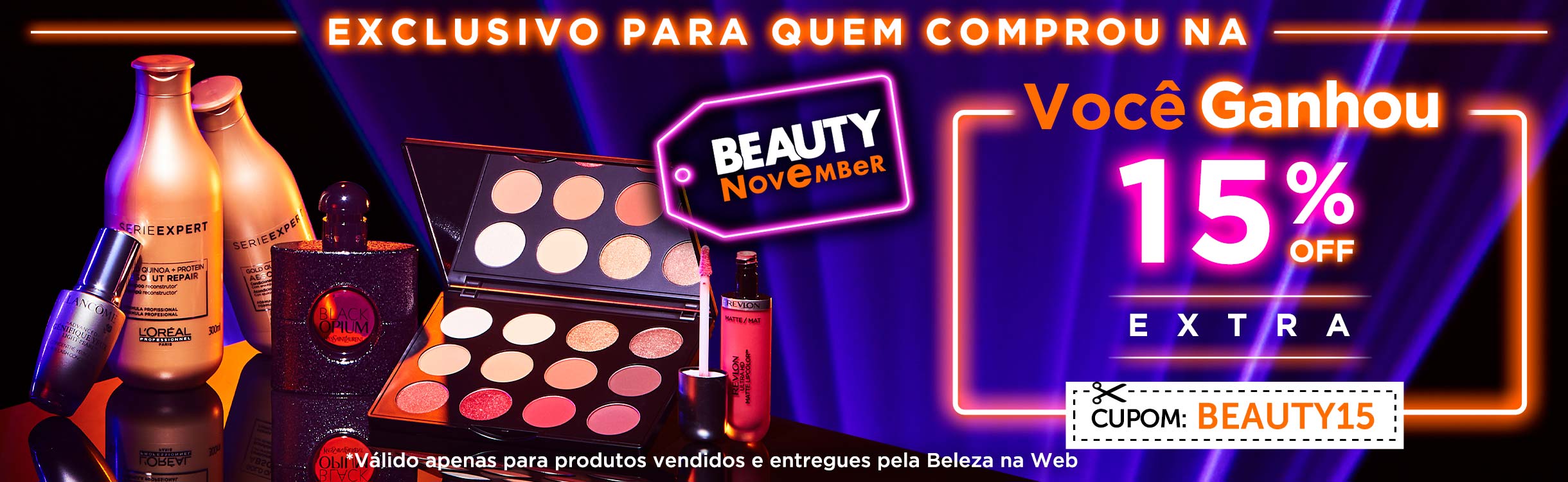 Cupom de 15% OFF Extra!