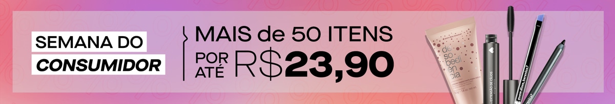 Mais de 50 itens por até R$ 23,94!