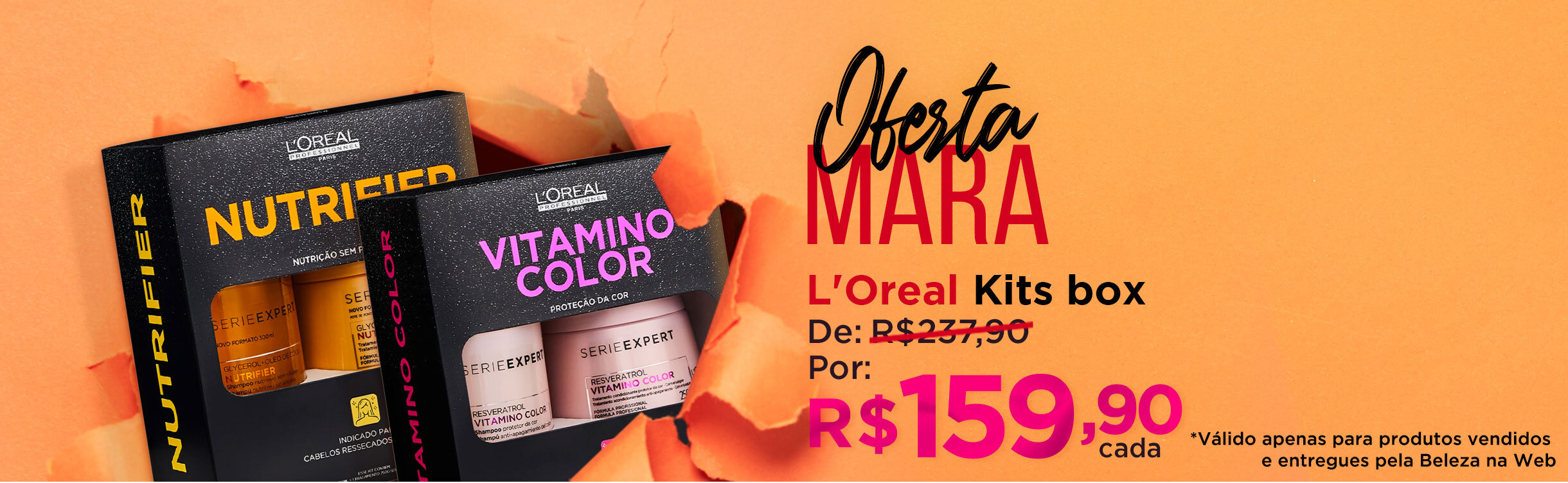 Oferta Mara | Loreal Kits Box Por R$159,90