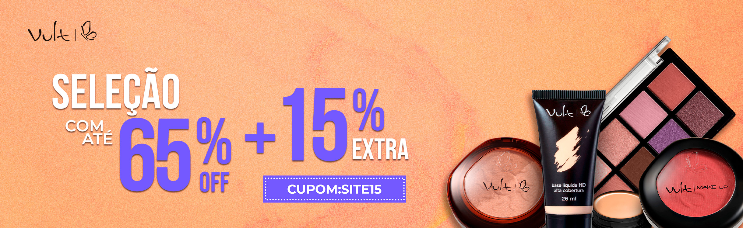 Ganhe 15% Extra nas suas compras
