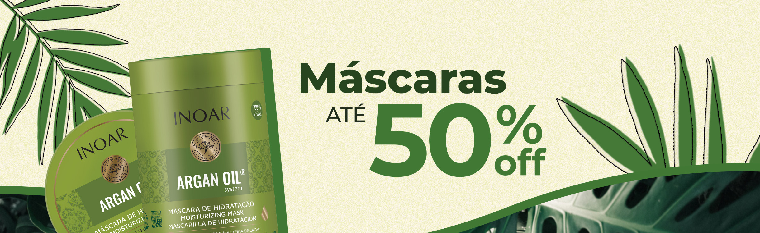 Máscaras com até 50%OFF