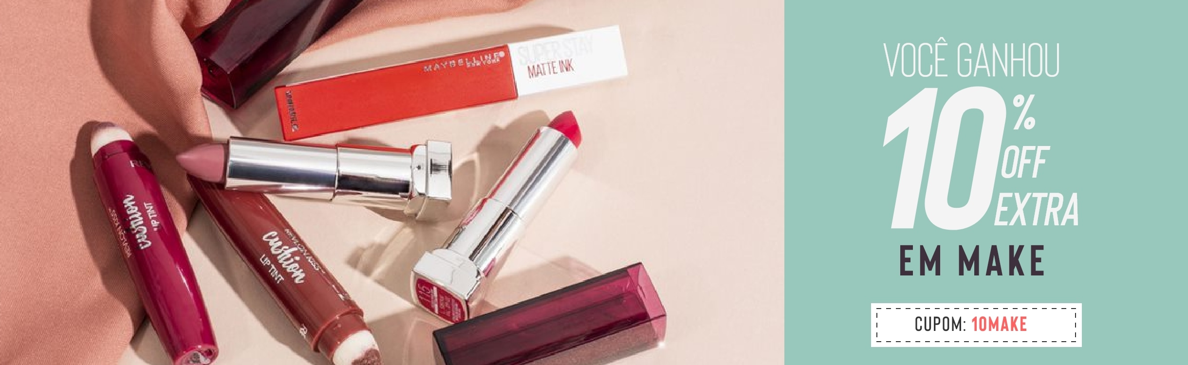10% OFF extra em Make!