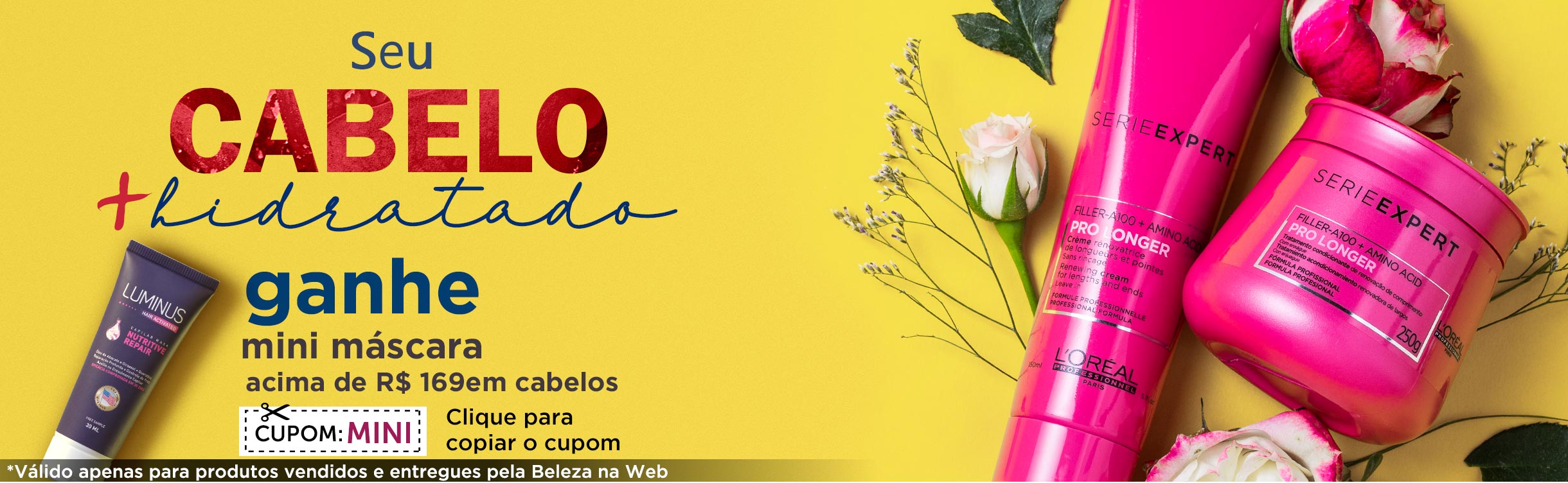 Seu Cabelos mais Hidratado + ganhe mini acima de R$169