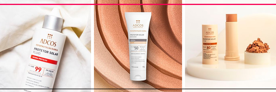 Protetor Solar Facial Adcos e Bronzeamento