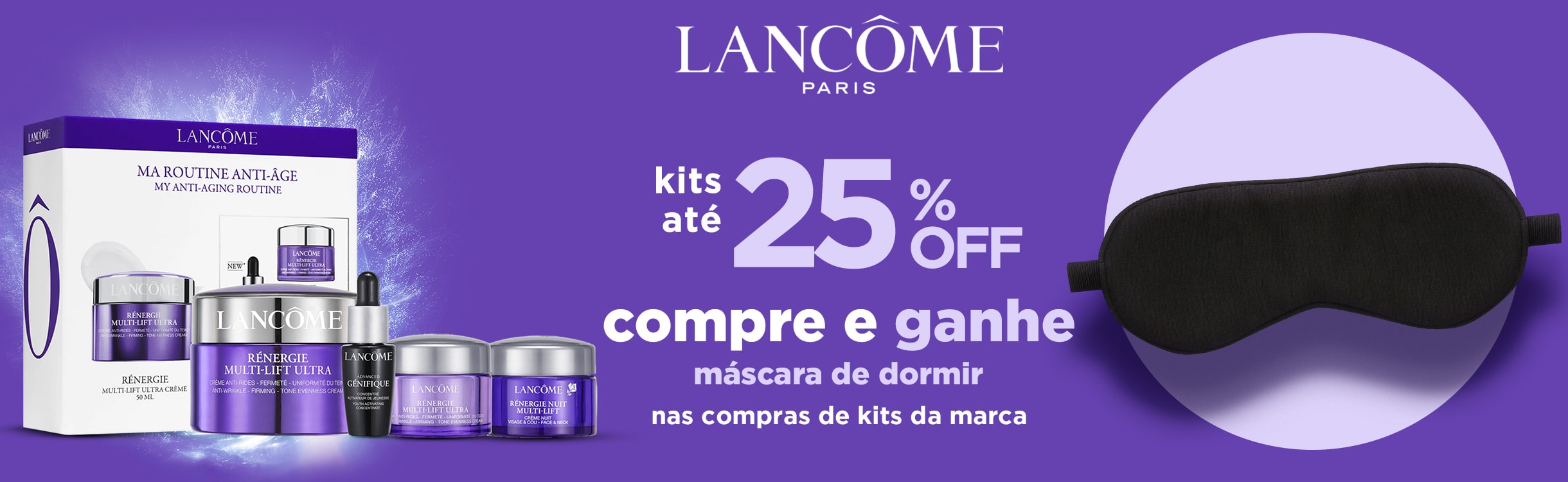 Kits Lancôme até 25% OFF