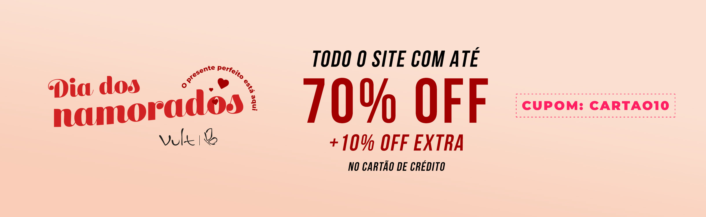 SITE TODO ATÉ 70% OFF + 10% OFF EXTRA