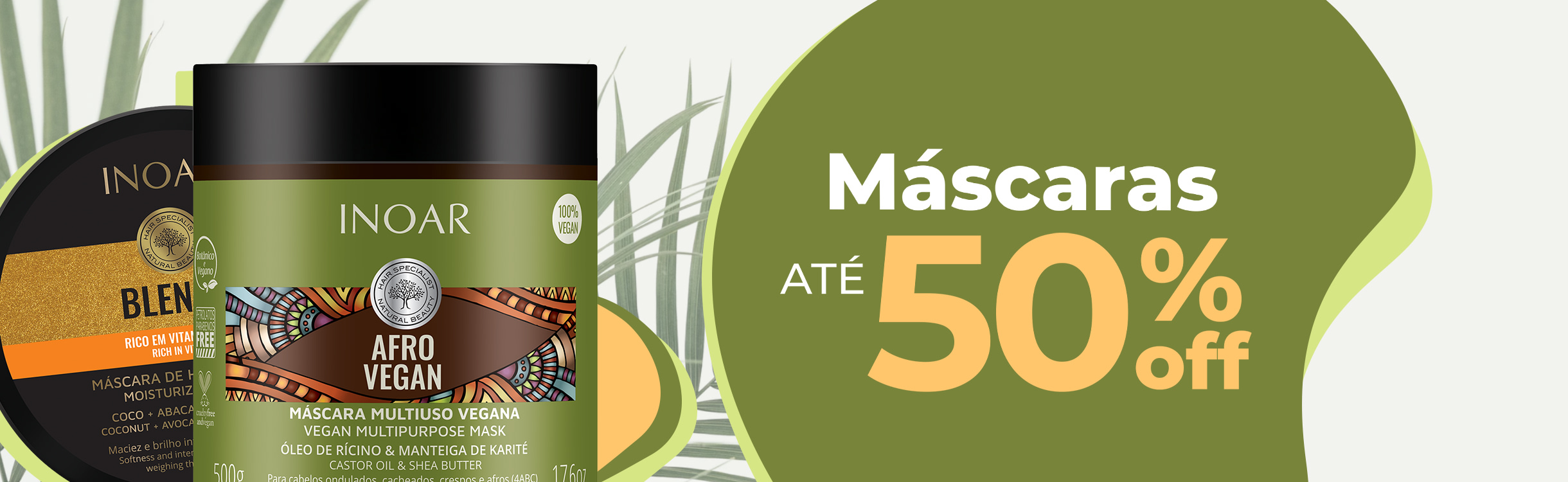 Máscaras com até 50%OFF