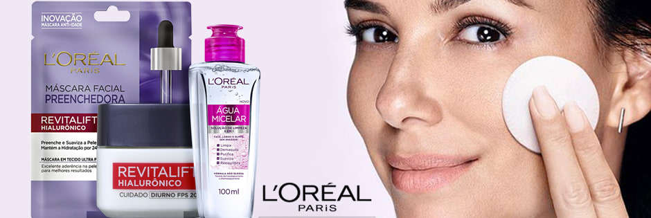 Cuidados para pele com L'oreal Paris