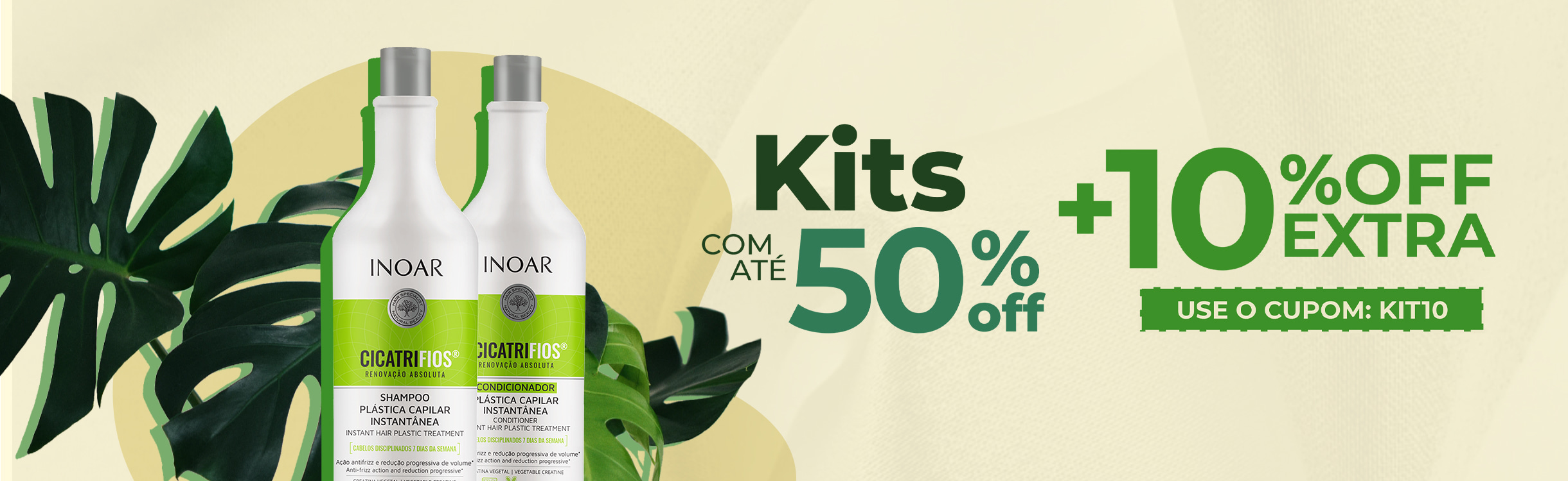Kits com até 50%OFF + 10%OFF Extra
