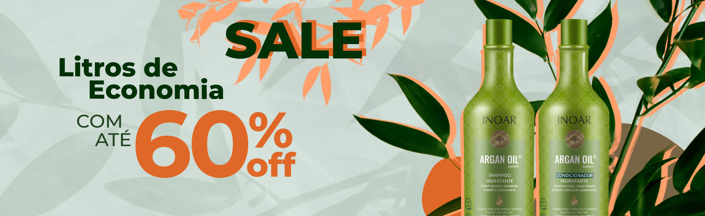 Litros de economia com até 60% OFF