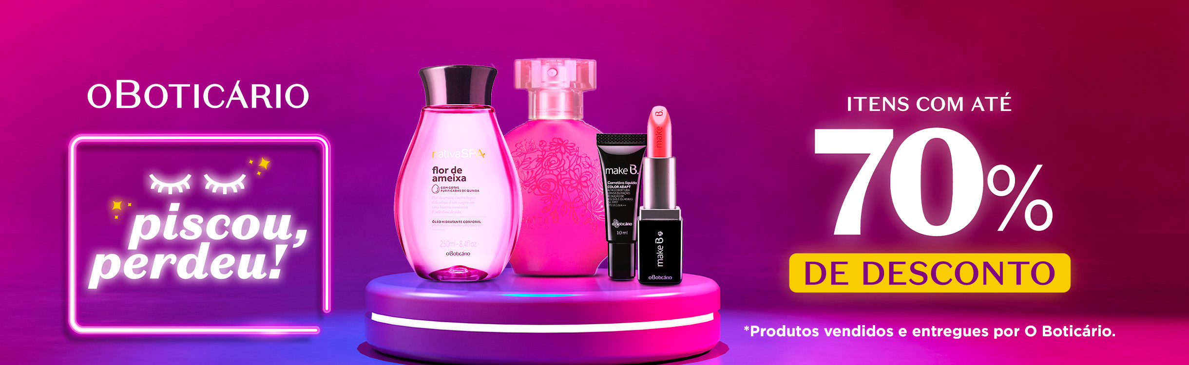O Boticário | Piscou, Perdeu até 70% OFF