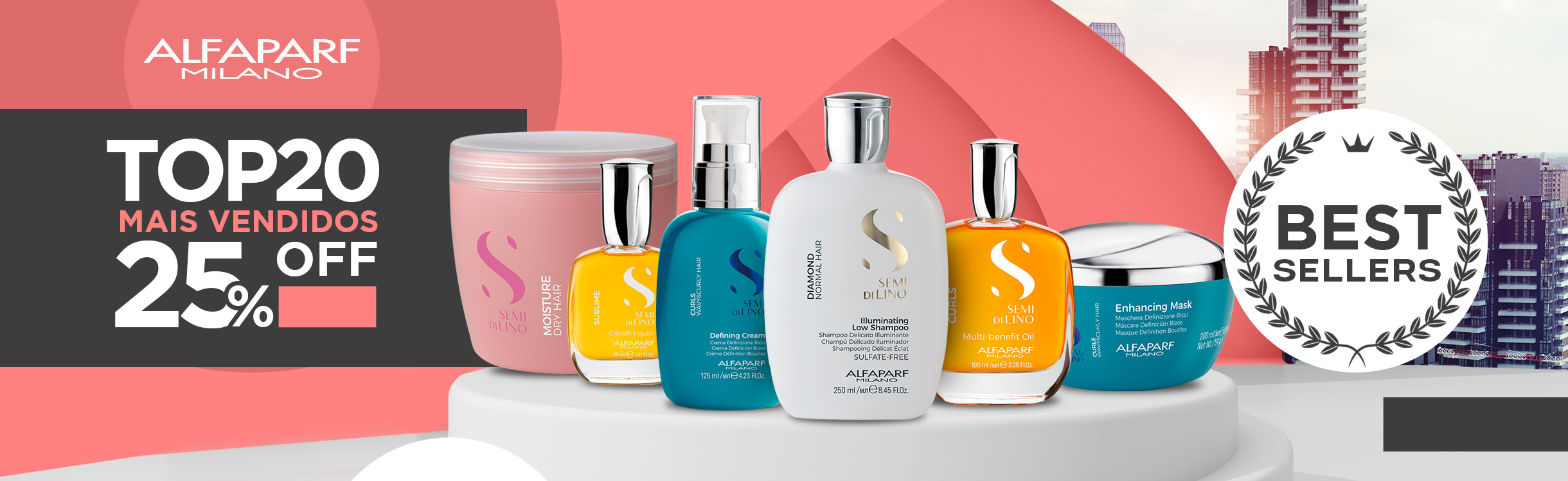 BEST SELLERS COM 25% OFF