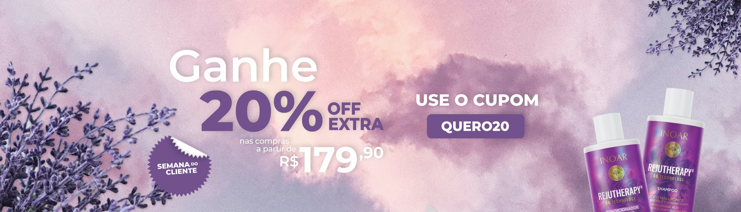 Ganhe 20%OFF Extra!