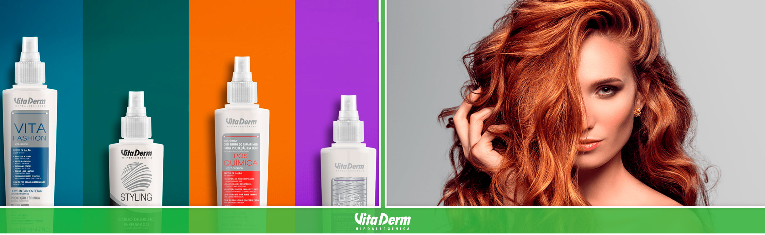 Leave-in Vita Derm e Creme para Pentear