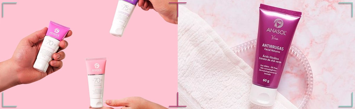 Protetor Solar Facial Anasol e Bronzeamento
