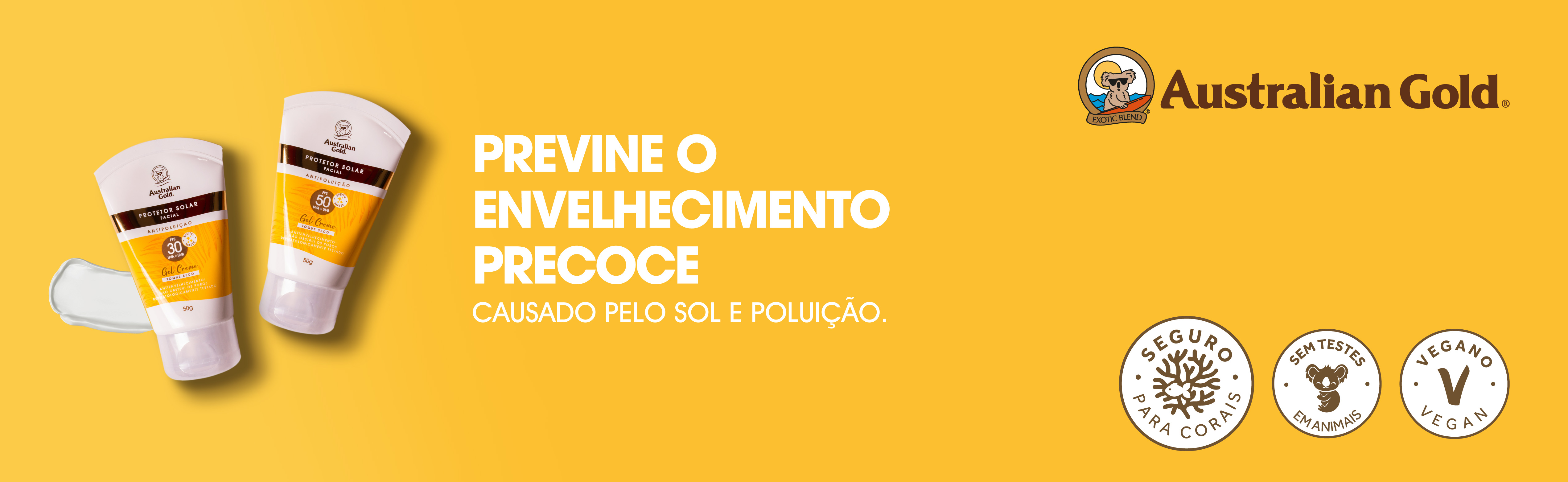 Protetor Solar e Bronzeamento Australian Gold