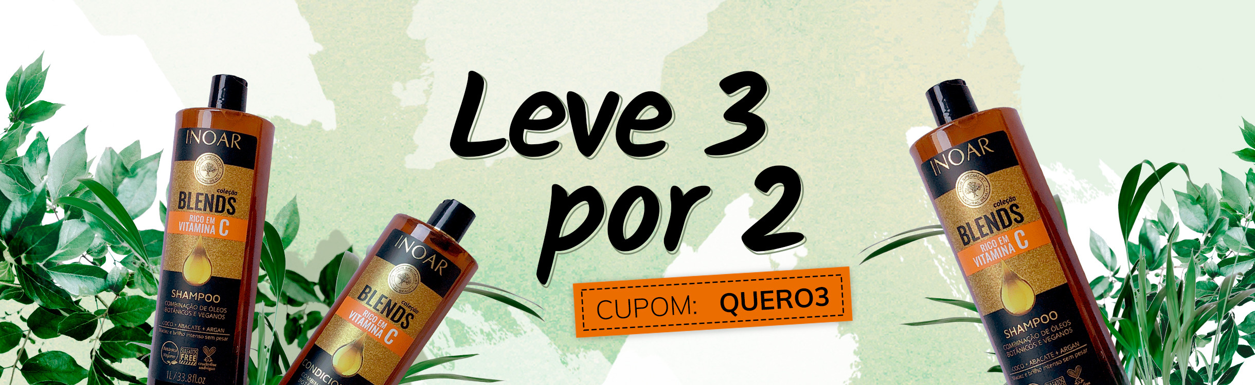 Leve 3 produtos e pague 2