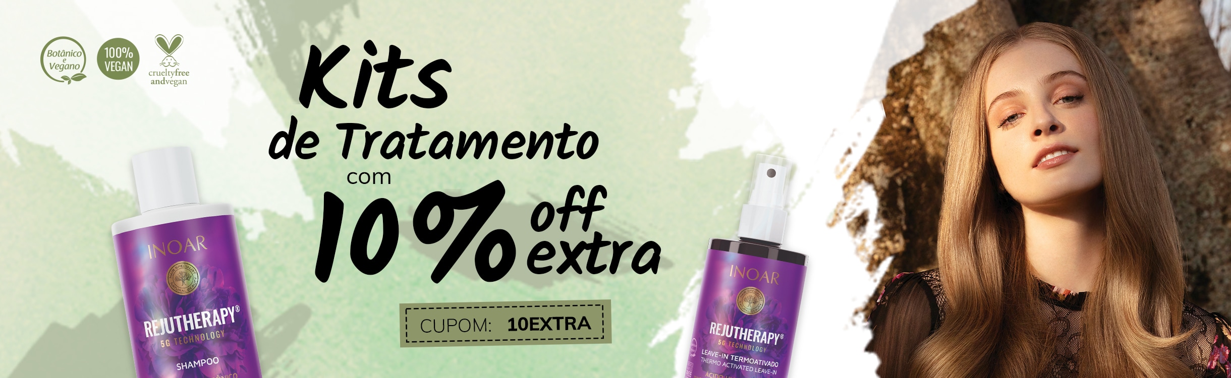 Kits de tratamento com 10% off extra