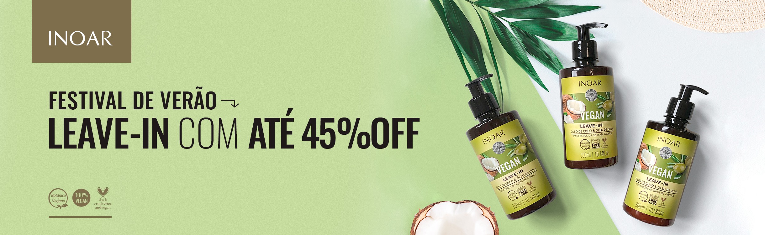Festival de Verão: Os melhores leave-in com até 45% off!!