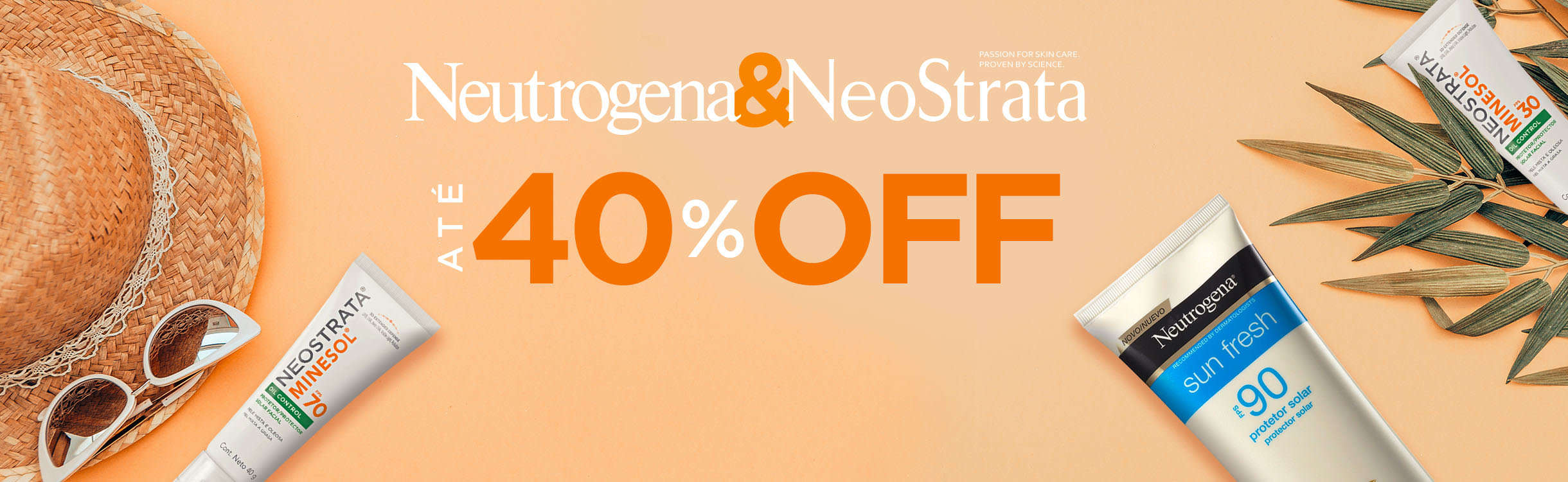 Neutrogena & Neostrata com até 40% OFF