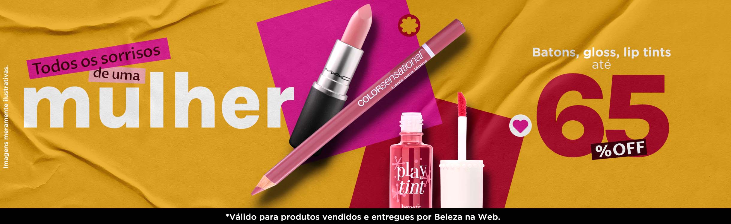 Batom, gloss ou lip tint... você decide como usar seu sorriso!