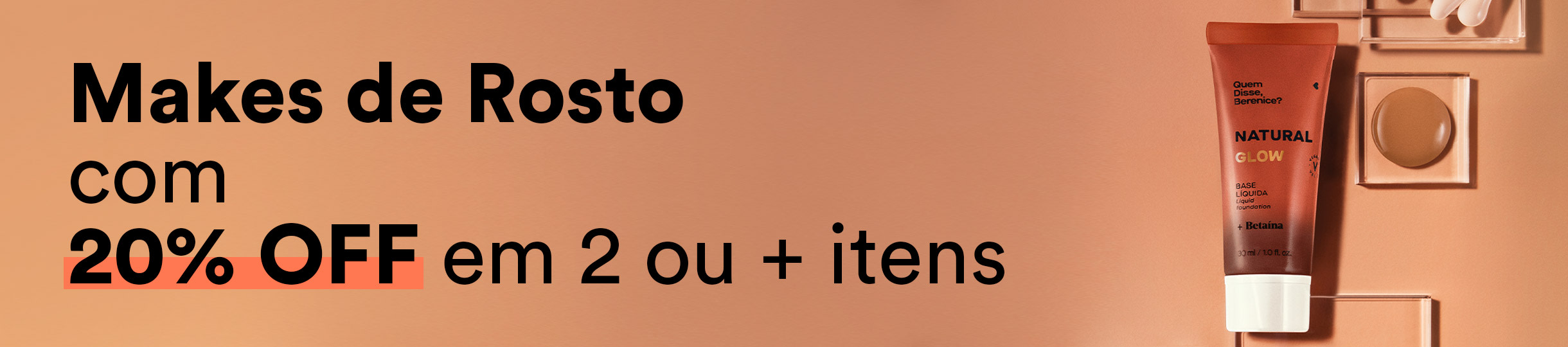 Seleção de produtos para o Rosto