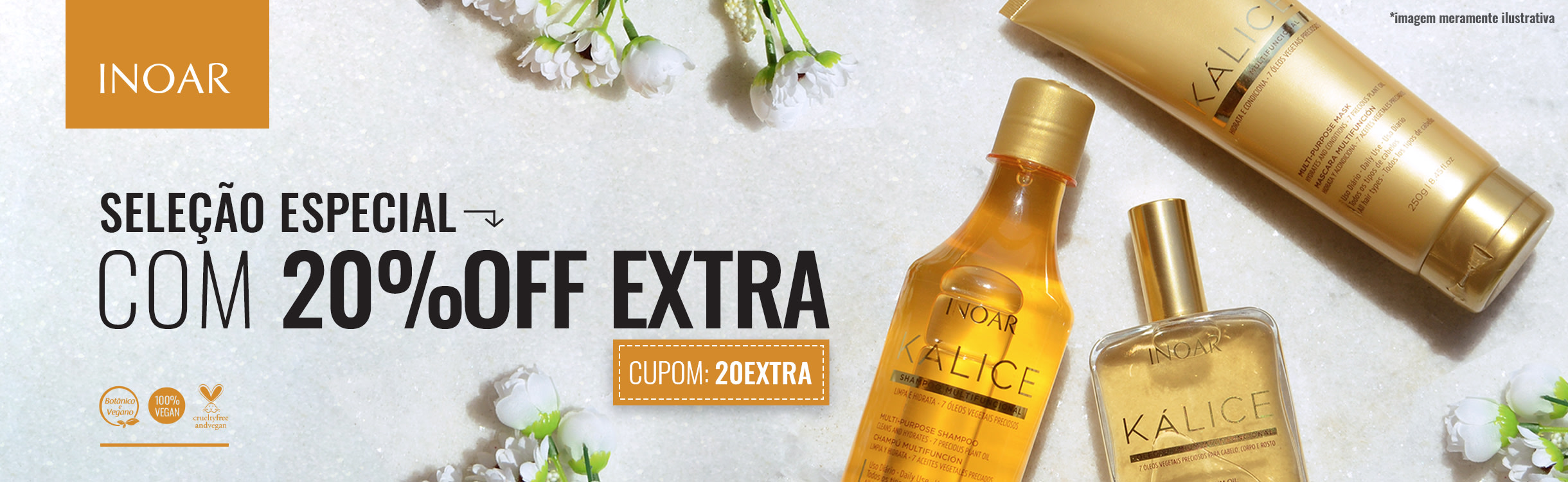 Queridinhos Inoar com 20% OFF extra!