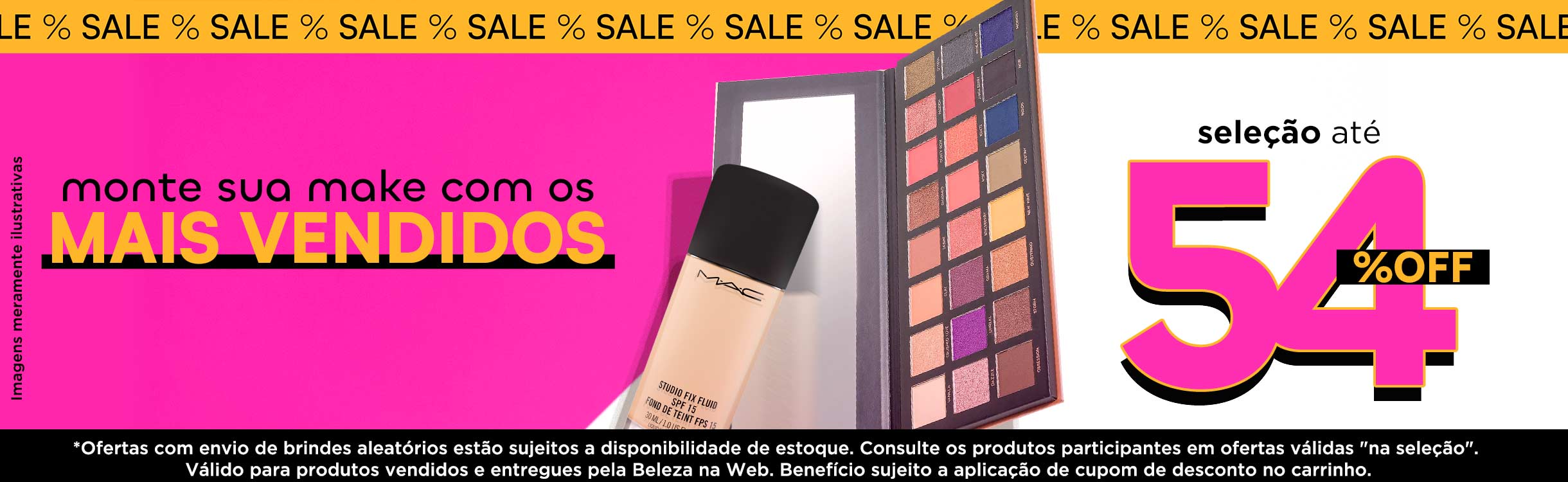 Monte sua make com os mais vendidos | Até 54% OFF na seleção: