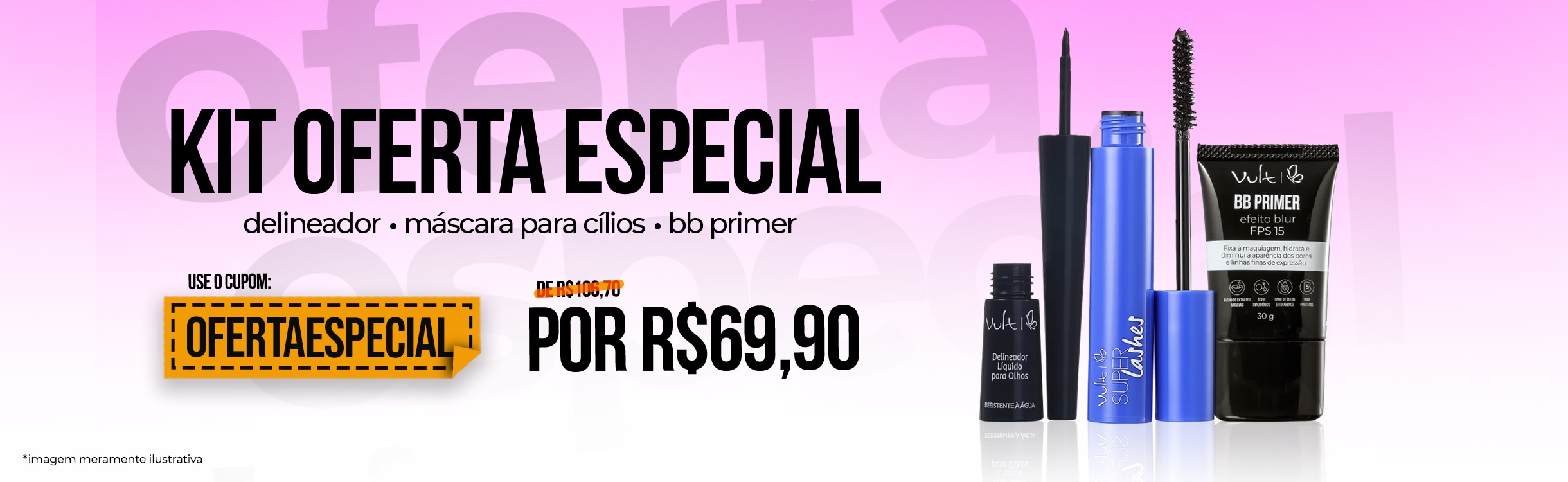 Trio de maquiagem a um preço especial para você!