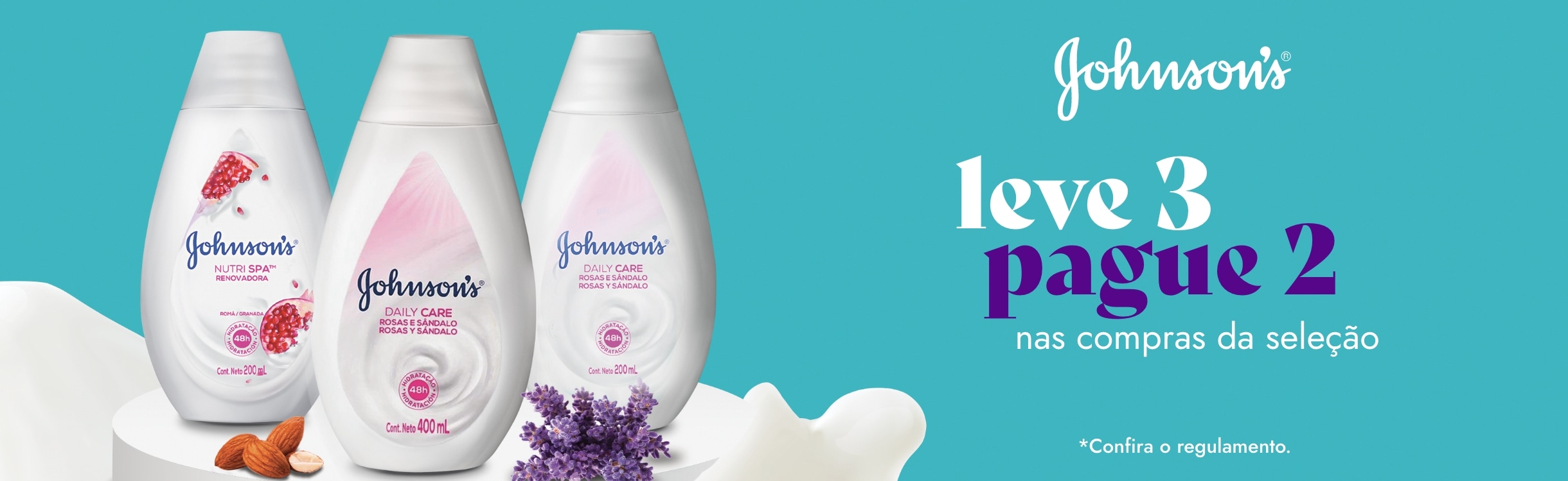 Johnson's Leve 3 Pague 2 Nas compras da seleção