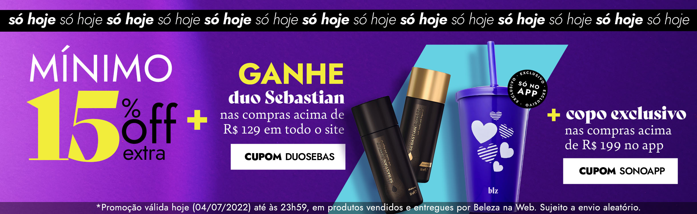 Sebastian + Copo Exclusivo!