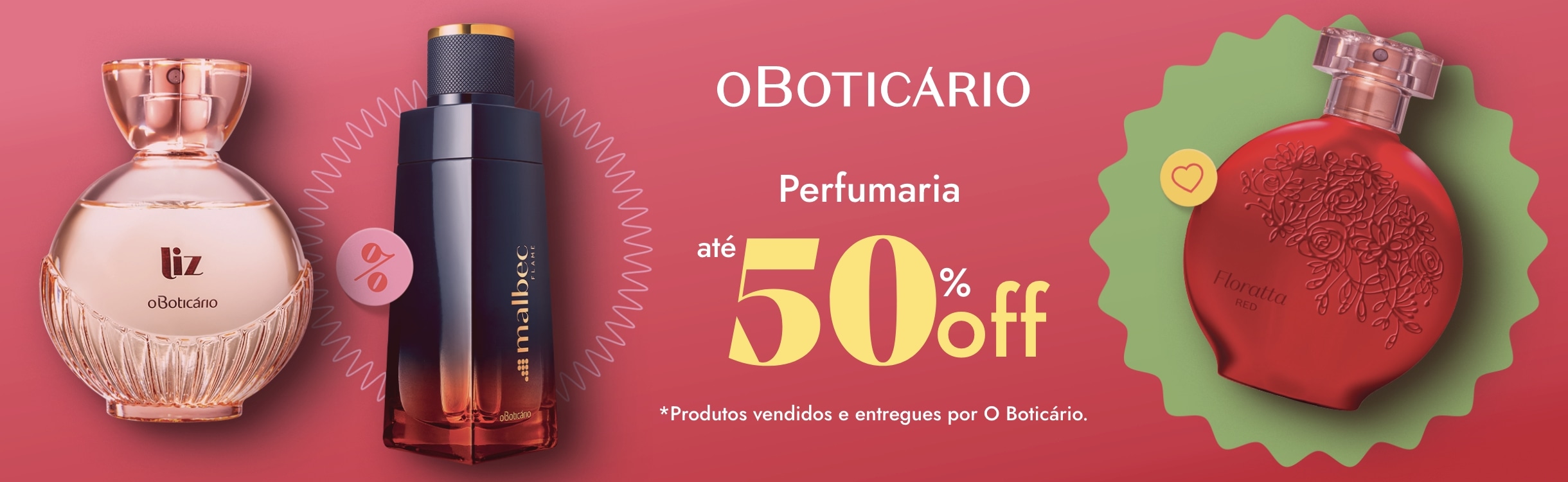 O Boticário: Líquida Perfumaria! Seleção com até 50% OFF