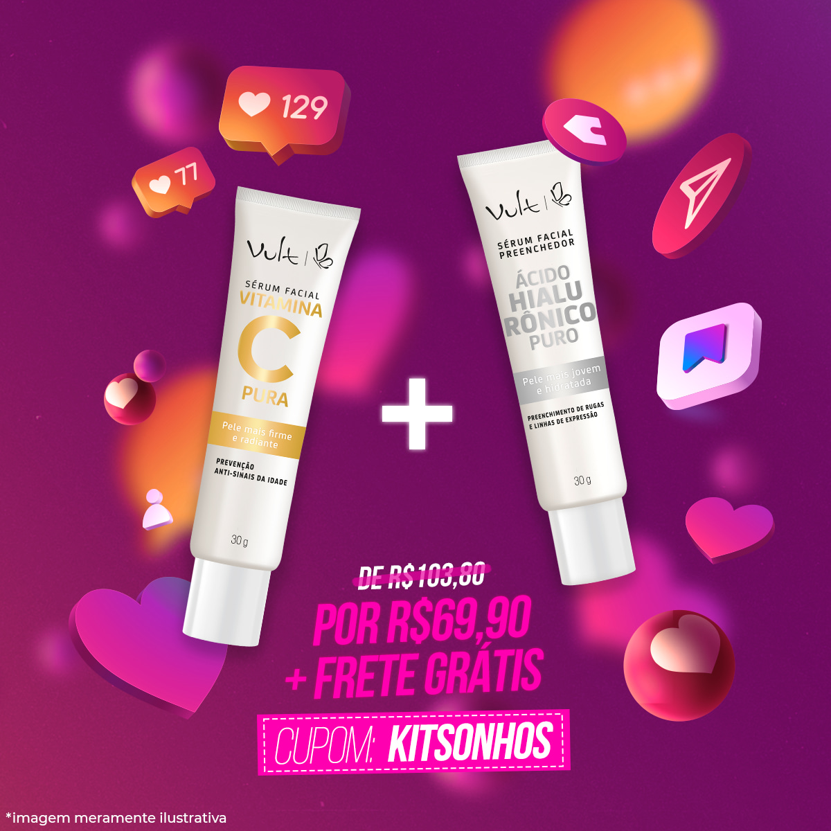O kit de skincare queridinho da Vult com desconto!