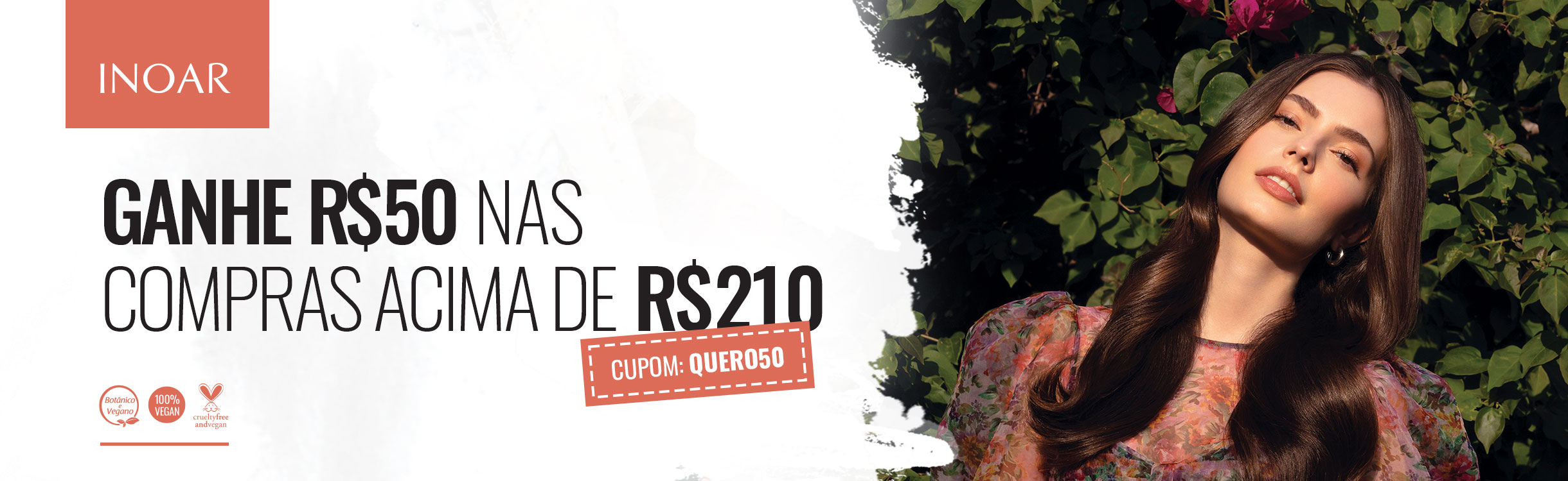 Ganhe R$ 50 OFF nas compras acima de R$ 210