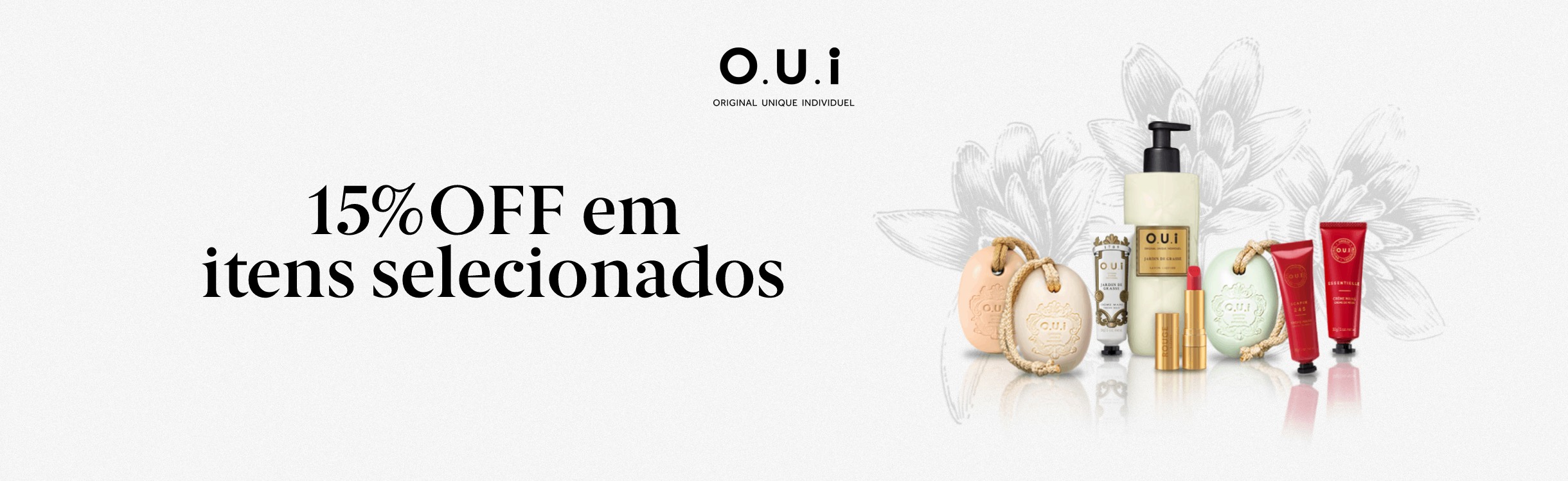 15% OFF em itens selecionados