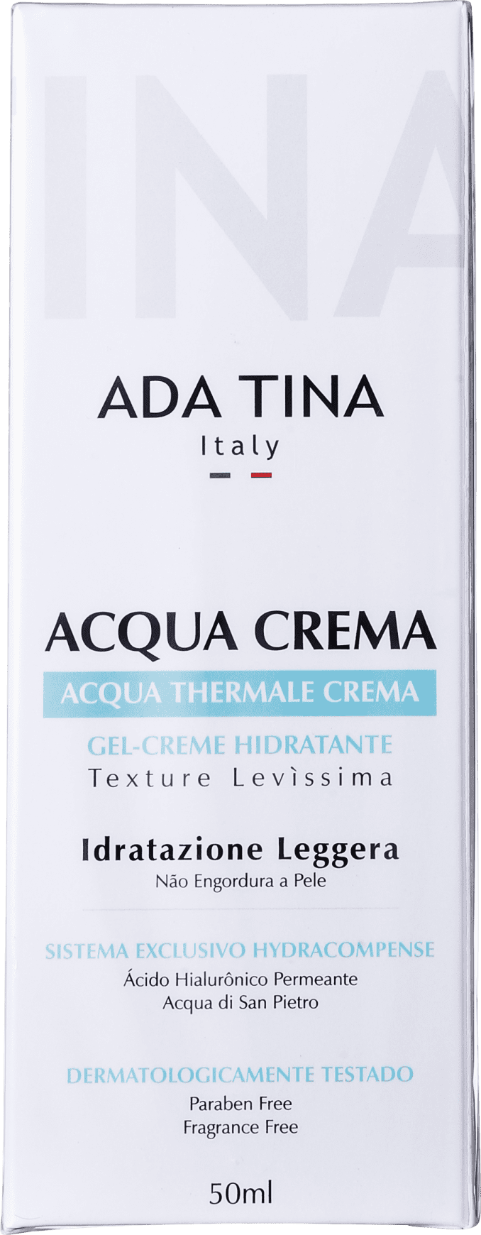 Ada Tina Acqua Crema Face - Hidratante Facial 50ml