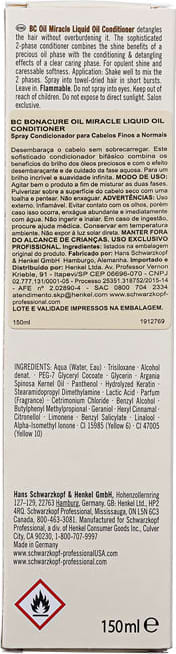 Schwarzkopf Professional BC Bonacure Oil Miracle Liquid Oil - Spray Leave-in 150ml