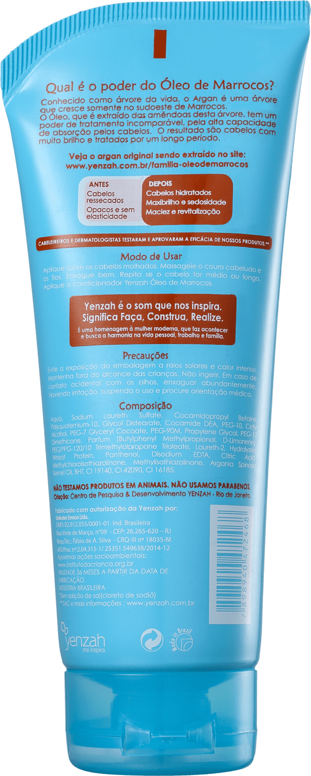 Yenzah OM Óleo de Marrocos Reparador Hidratante - Shampoo 200ml
