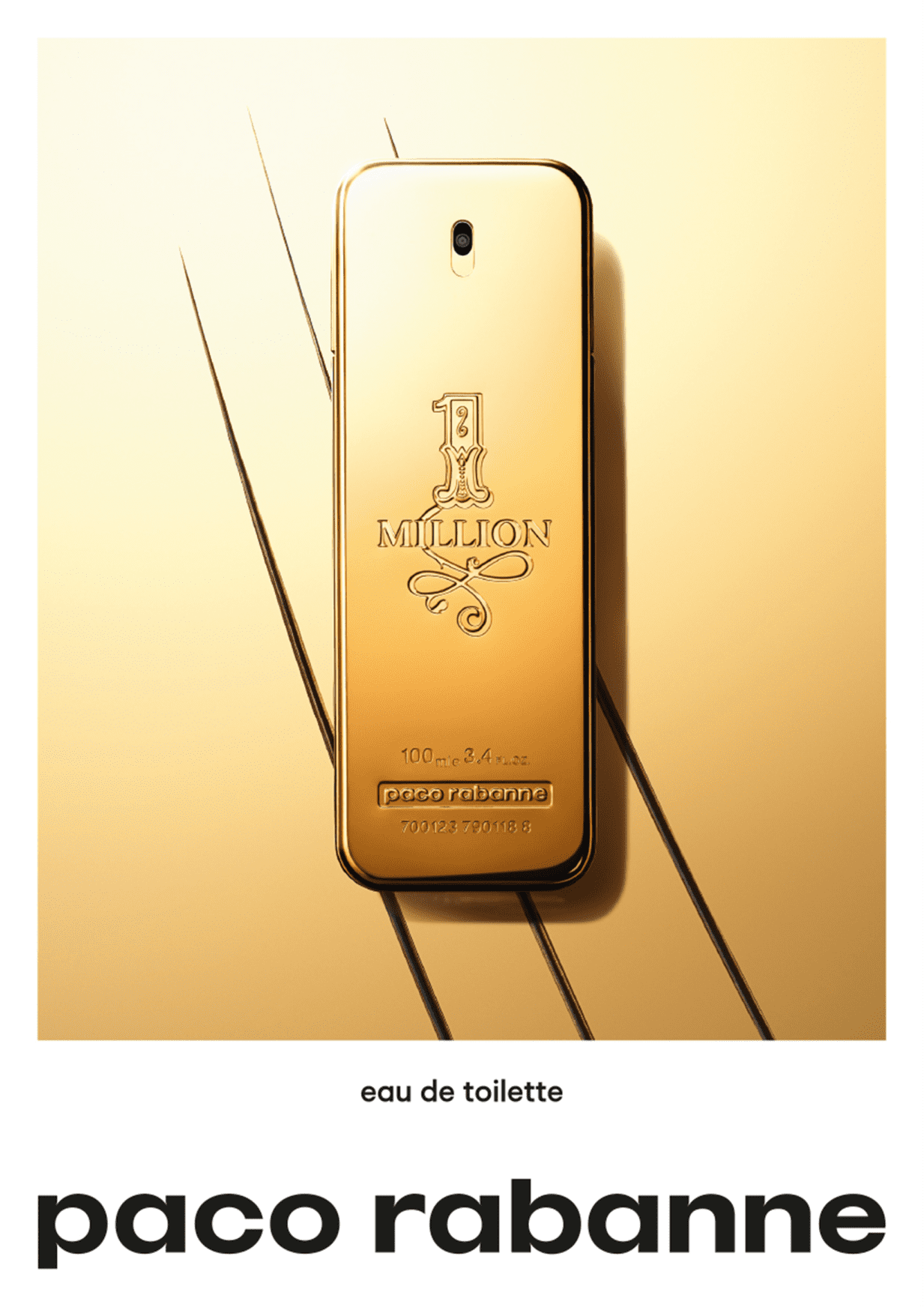 1 Million Paco Rabanne Eau de Toilette - Perfume Masculino 200ml