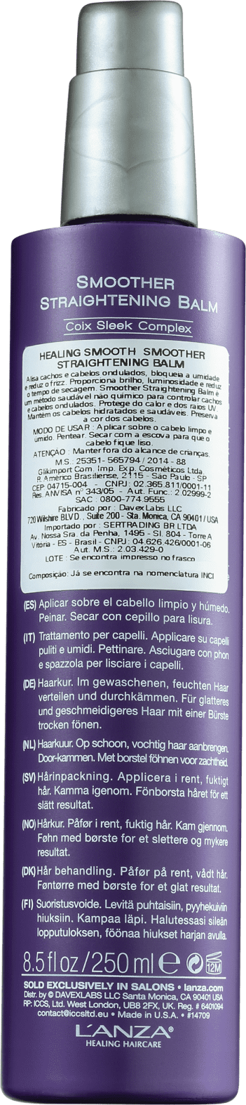 L'Anza Healing Smooth Straightening - Bálsamo Alisador 250ml