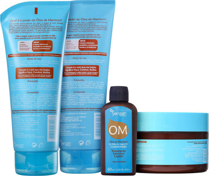 Kit Yenzah OM Óleo de Marrocos Argan Full (4 Produtos)