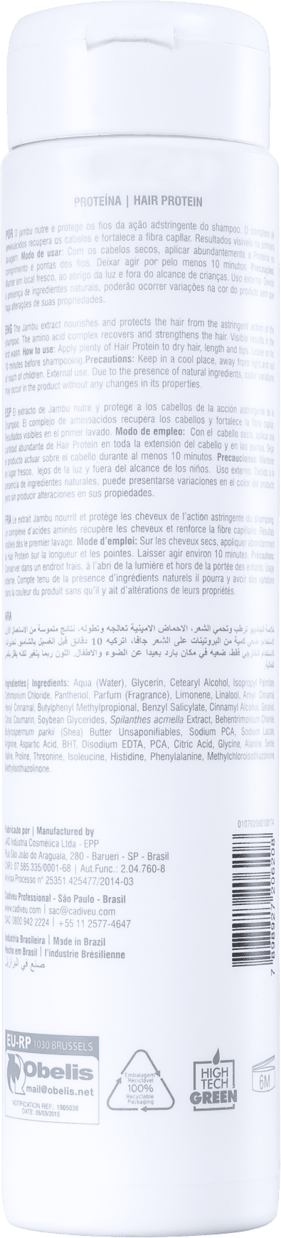 Cadiveu Professional Detox Proteína - Pré-Shampoo 320ml